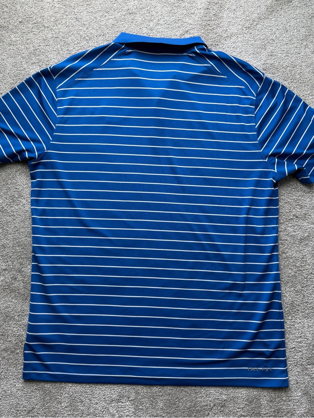 Jordan Dri-FIT Florida Gators Polo Shirt Men's Large Blue Striped Golf NCAA - Picture 3 of 8